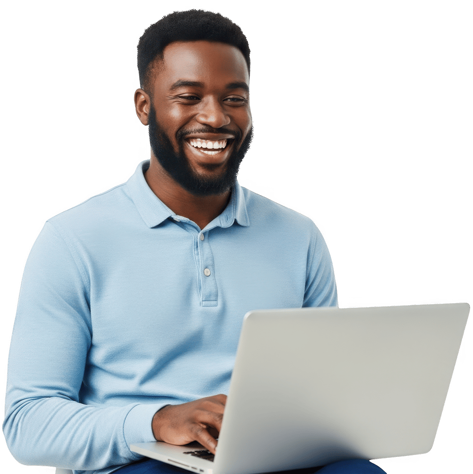 Guy with a laptop